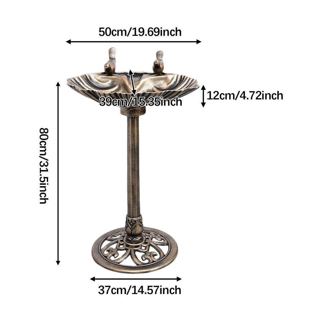 Base per Fontana per Uccelli da Giardino Fontana per Uccelli Ornamento Multifunzionale Stante Espressioni del Cortile