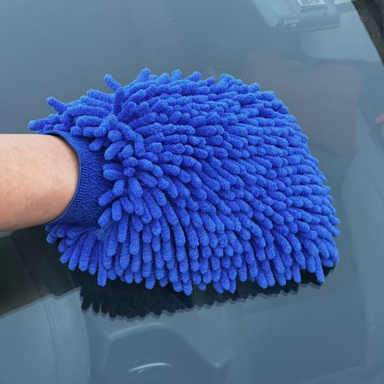 

Варежка для мытья автомобиля из шенильного флиса: Мягкое к ЛКП, Премиальное чистящее полотенце 25*20