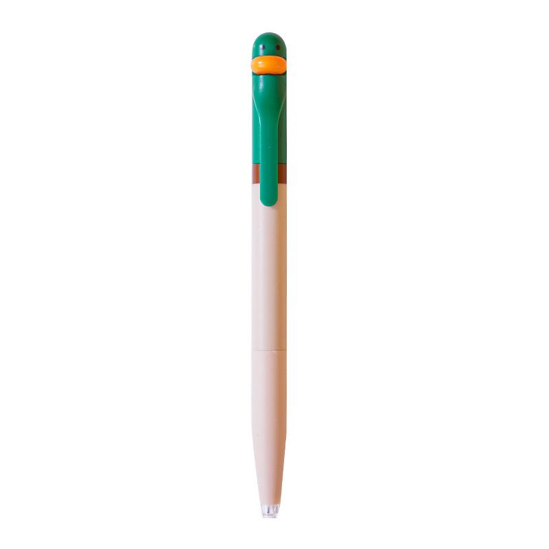 Duck Pens - Stress Relief Pen Cute Retractable Gel Pen 0.5mm Black Ink Writing Pen Perfect Party Gift for Students, Teachers