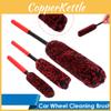 Kit Profissional 3 Peças Escovas para Limpeza de Rodas de Carro Material de Fibra Superfina