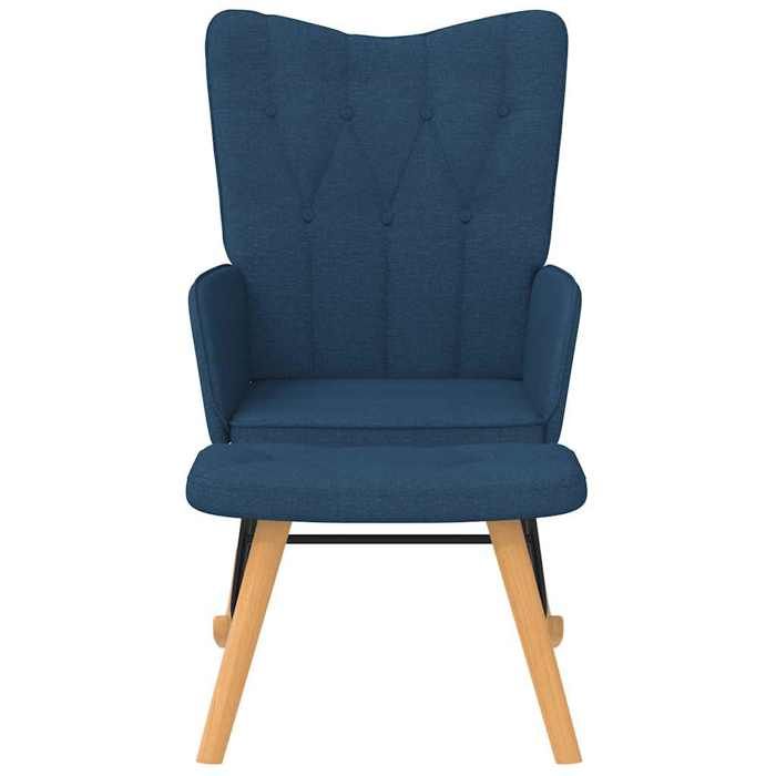 VidaXL Chaise à Bascule avec Tabouret Siège de Relaxation Fauteuil de Salon Salle de Séjour Siège de Salon Maison Intérieur 327626