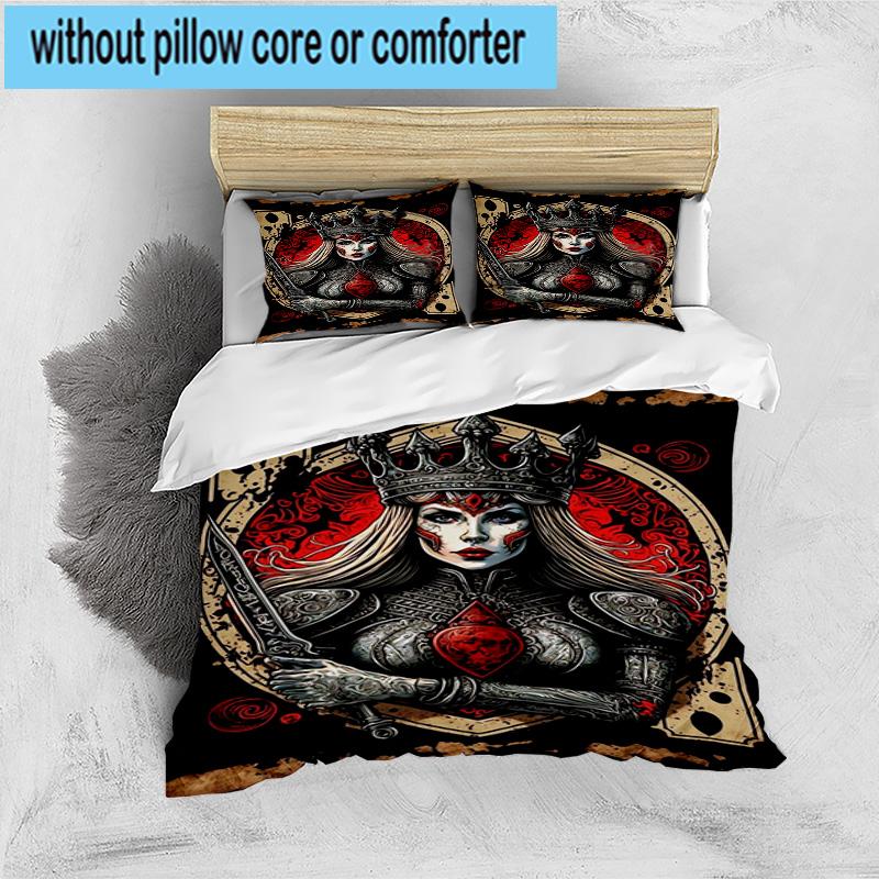 Day Of The Dead Celebration 3pcs Bedding,Including 1pc Duvet Cover And 2pcs Pillowcases Perfect for Christmas,Ideal for Bedroom, Dormitory