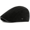 HT4933 Beret Cap Thick Warm Autumn Winter Hats for Men Women Artist Hat Male Female Corduroy Ivy Flat Cap Adjustable Mens Berets