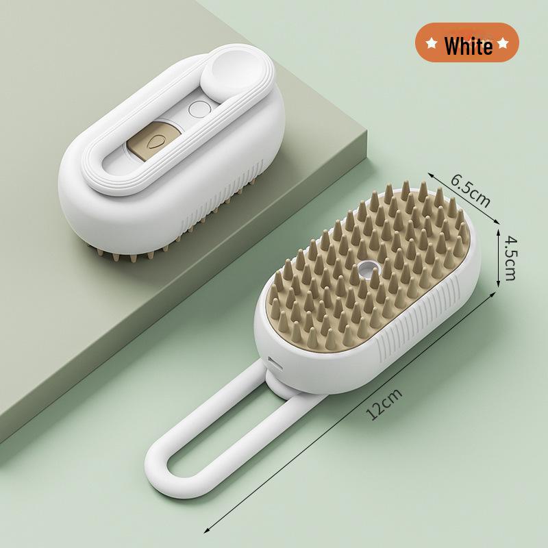 Douyin Electric Pet Bath & Massage Brush: Steam & Spray Comb for Cats & Dogs
