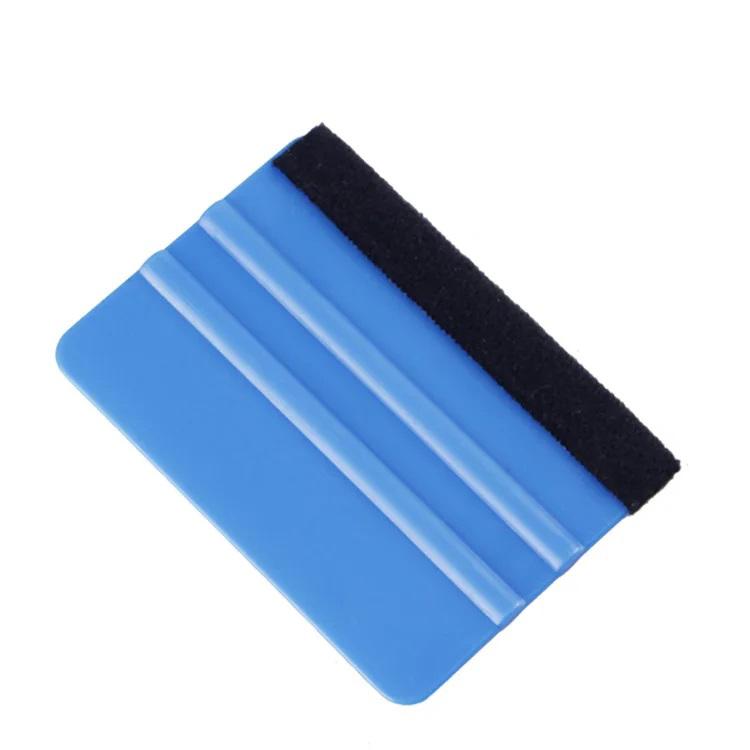 5Pcs Car Stickers Film Install Squeegee Vinyl Carbon Fiber Scraper with Felt Squeegee Tool Film Wrapping Car Wrap Tools 10x7cm