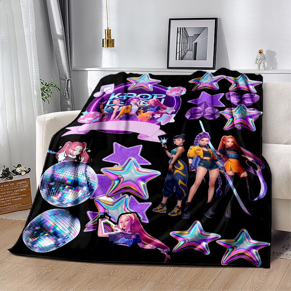 Future Fashion Icons Blanket Comfortable Perfect for Bedding Office Chair Livingroom for All Seasons Digital Print