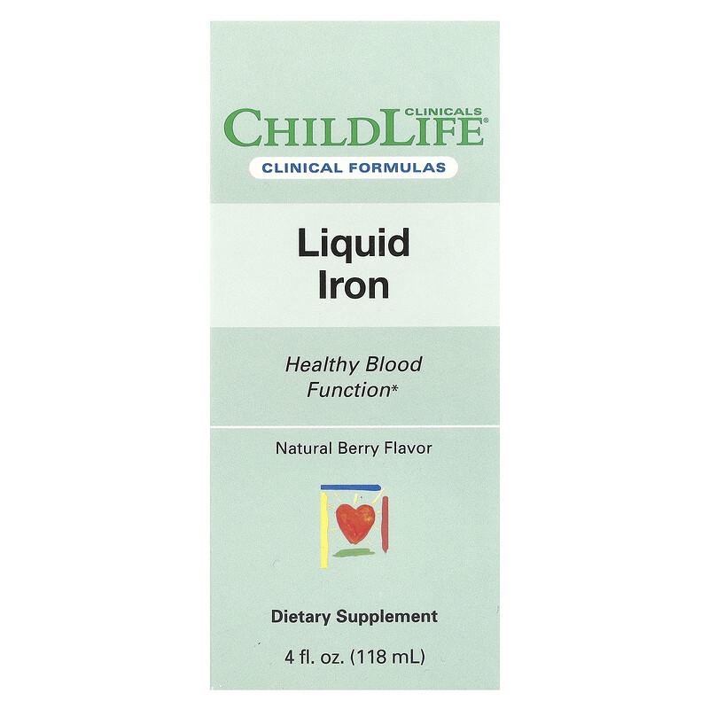 Liquid Iron, Natural Berry, 4 fl oz (118 ml)