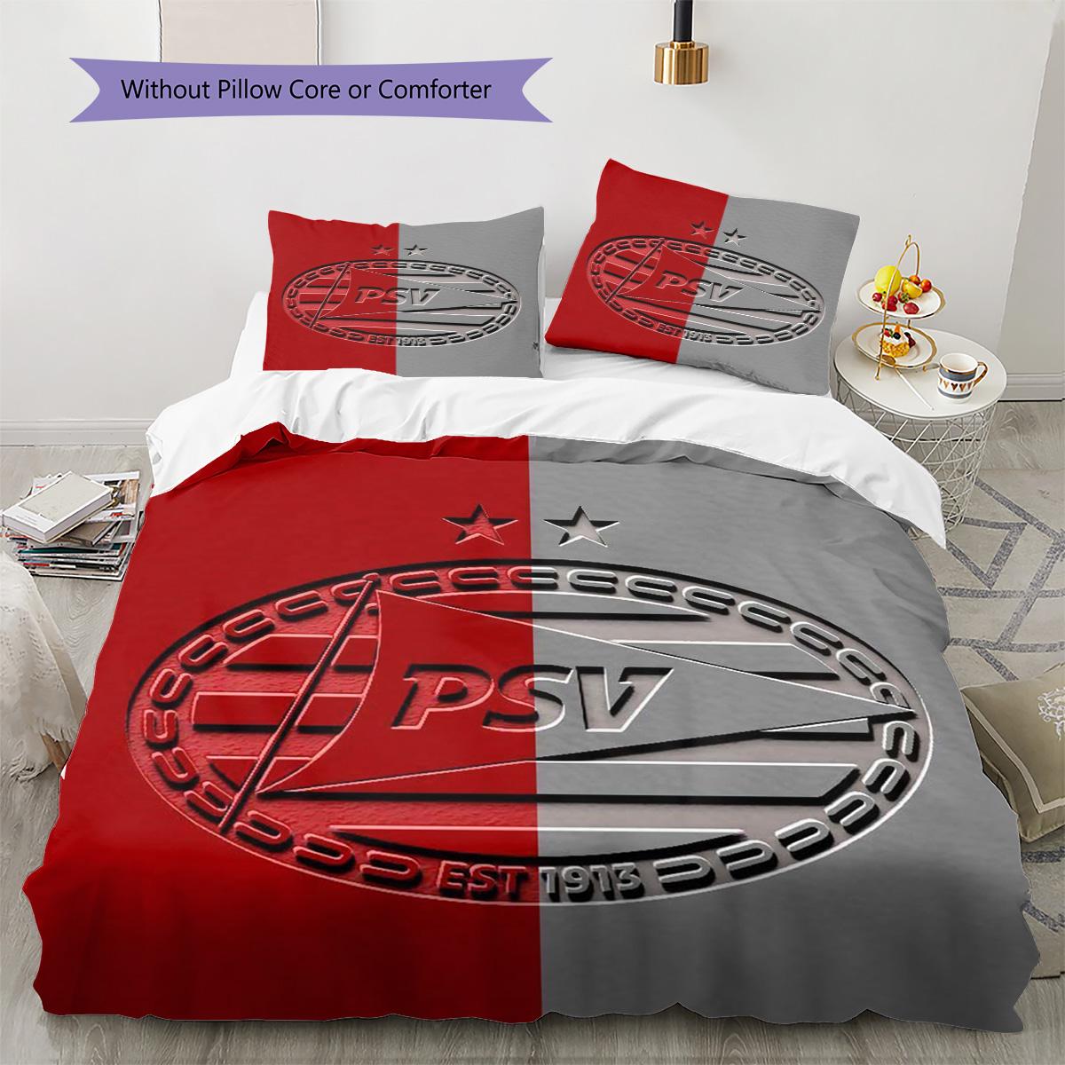

PSV Eindhoven Pattern Bedding Quilt Set Quilt Cover Pillowcase Home Decoration Birthday Gift (1 * duvet cover + 2 * pillowcase, without core) 135x200cm