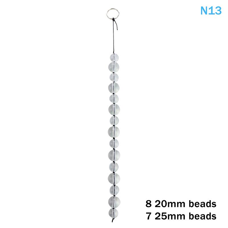 Crystal Glass Anal Massager Beads Inserted Plug BDSM Erotic Pull Beads Vaginal Balls Butt Plug Toys for Sensual Exploration