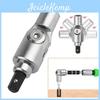 Pivoting Pivots Bit Holder Magnetic Drill Bit Holder Quick Release Flexible Screwdriver Bit Holder For Tight Spaces