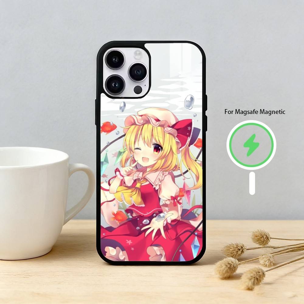 T-TouHou Project Flandre Phone Case For iPhone 17,16,15,14,13,12,Plus,Pro,Max For Magnetic Wireless Charge