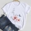 Women T-Shirt Summer Ladies Tops Cute Aesthetic Fashion 90S Print Kawaii Basic Clothing Female Clothes Tees Beautiful Butterfly