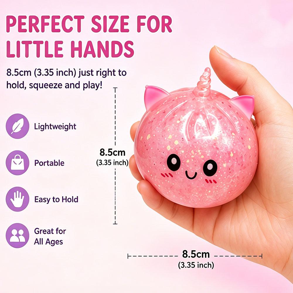 Kawaii Unicorn Dumpling Bao Bun Squishy Non Sticky Squeeze Fidget Sensory Anti Stress Relief Desk Gadget Novelty Surprise Gift