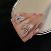 Niche Design Advanced Sense Liquid Sweet Butterfly Ring Female Exaggerated Temperament Open Ring Index Finger Cool Fashion