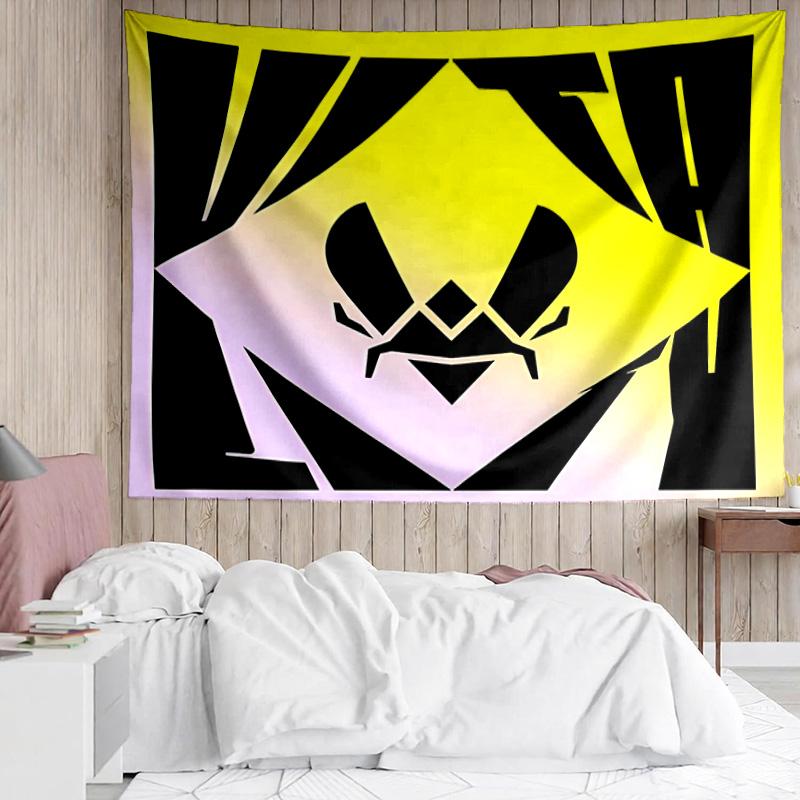 logo Team Vitality Tapestry for Bedroom Aesthetic Classroom Tapestries Wall Hanging for Living Room Dorm Office,Ideal Creative Gift