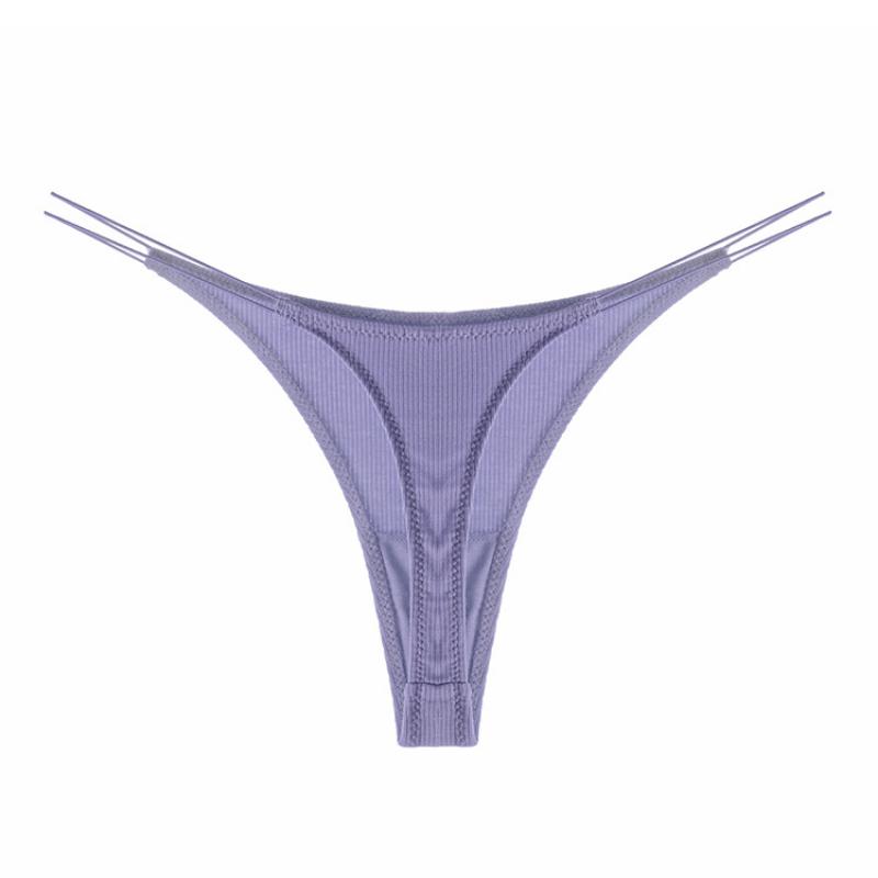 Pantaloni a T sexy da donna in cotone con filo sottile Nastro confortevole e traspirante perizoma da donna
