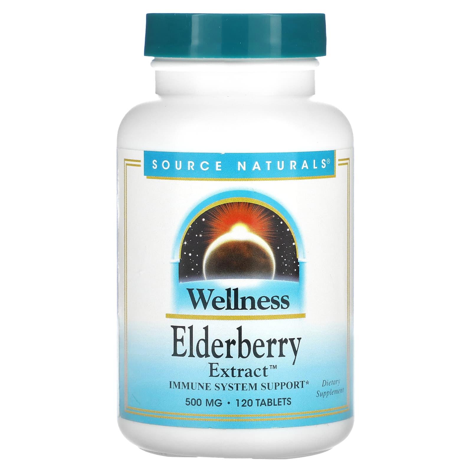 

Wellness, Elderberry Extract, 120 Tablets