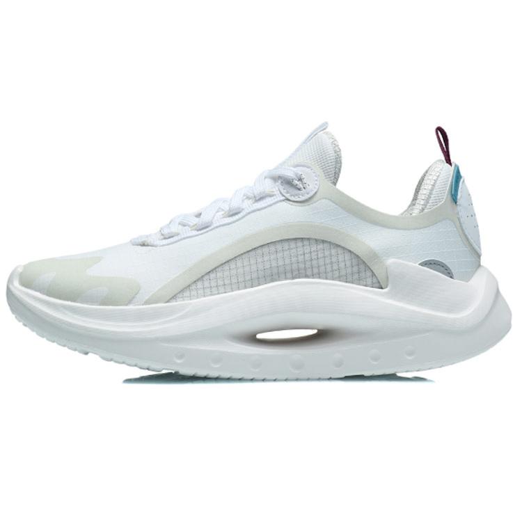 

New LiNing Apocalypse Sky Culture Lightweight And Breathable Low Top Running Shoes Women s Light Gray Purple ARYR006-1 36