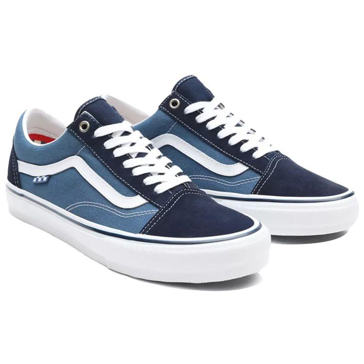 Vans Zapatillas Unisex Skate Old Skool Navy Checkerboard Azul Blanco VN0A5FCBNAV