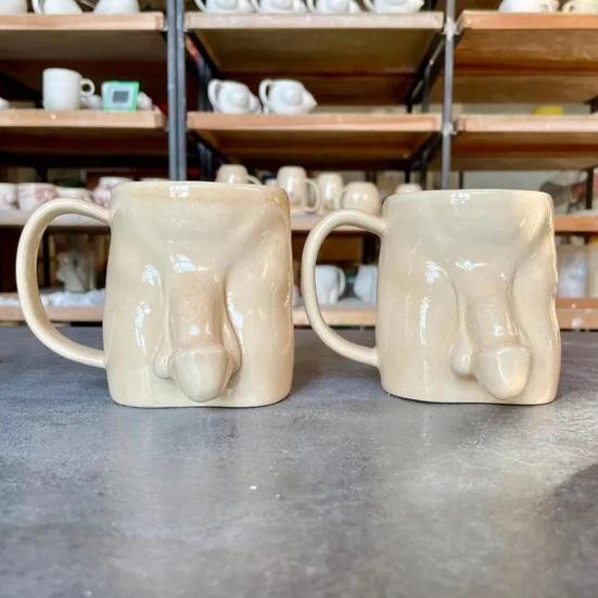 Unieke Koffiekop Grote Capaciteit Keramische Mok Handgemaakt Lekvrij Mok voor Warme Koude Dranken Humoristisch Cadeau voor Volwassenen Thuis Kantoor Gebruik