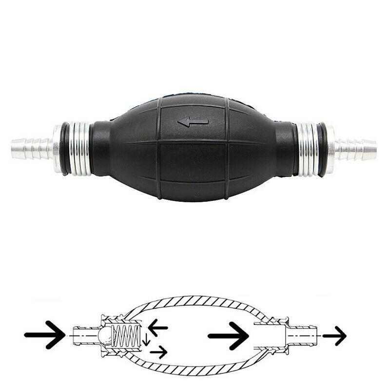 6mm Car Universal Fuel Pump Rubber Manual Transfer Liquid Gasoline Petrol Diesel Hand Primer Bulb Tube Aluminum