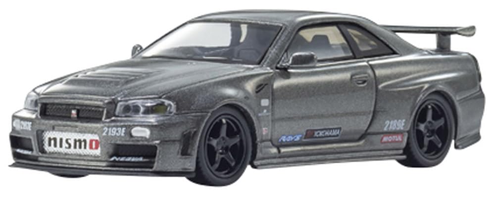 

Kyosho Original Nissan Skyline R34 Nismo CRS Finished Product K07130LGR 1/64 [MOTN] GT-R Ver. LED-equipped (Gray)