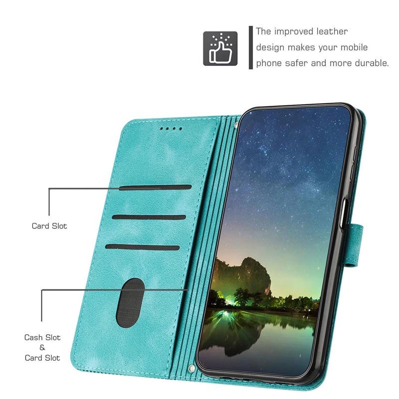 For Oppo A79 A2 A3 A60 Reno 12 Pro 12F 4g 5g Wallet Flip Case Leather Luxury Card Slot Cover