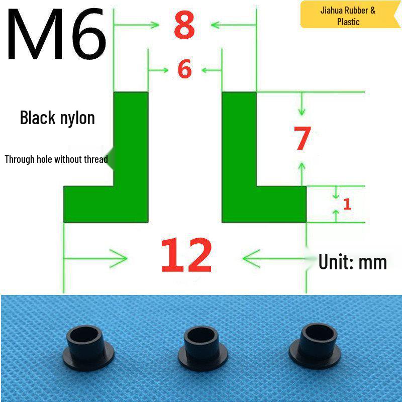 T-förmige Nylon-Dichtungsscheibe M3-M35 Gewinde Isolierabstandshalter