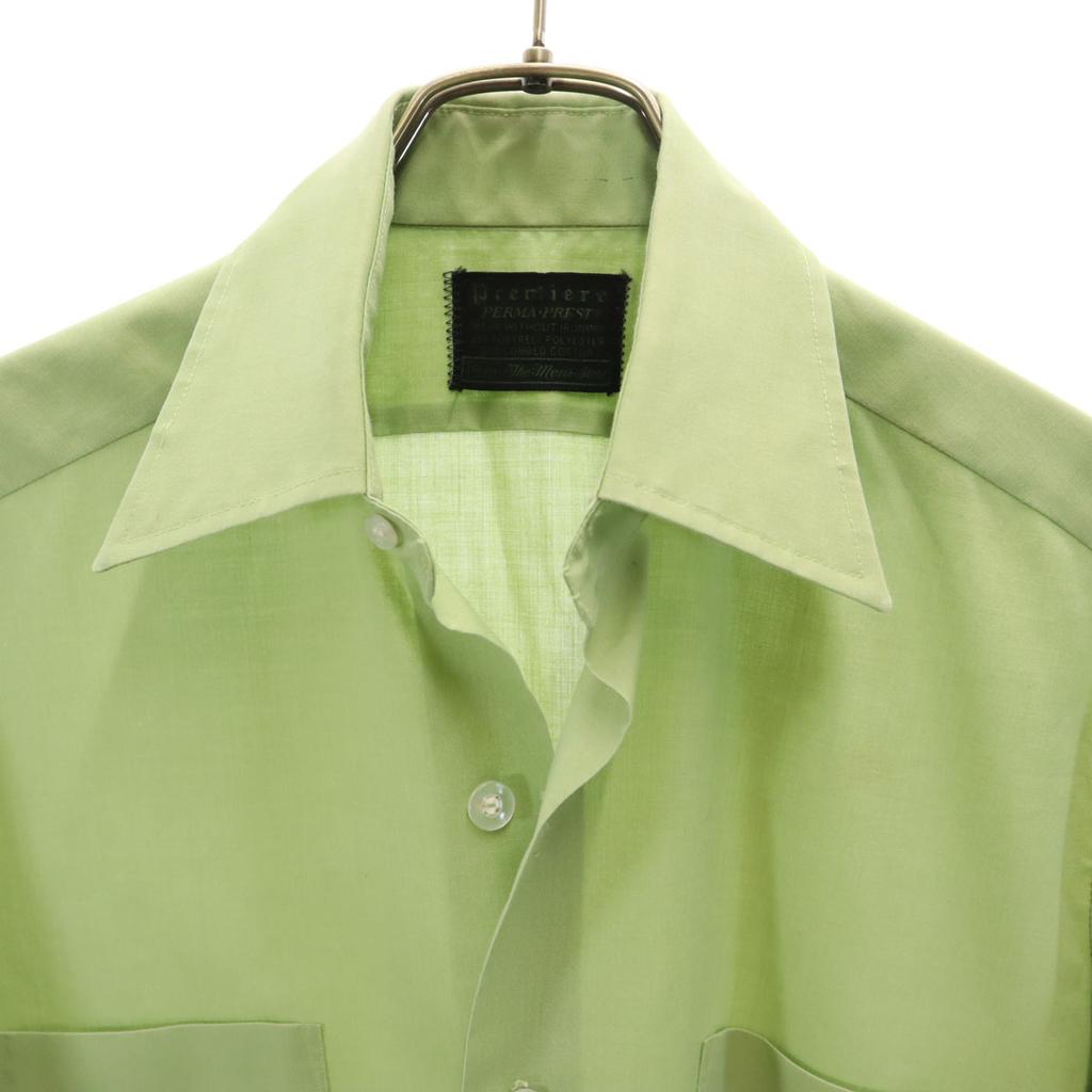 Sears 70s Vintage Short Sleeve Shirt Green System Men's Used