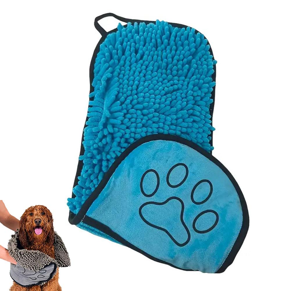 Super Absorbent Pet Bath Towel Quick-drying Cat Towels Convenient Soft Bath Robe Dry Pet Cleaning Washcloth Bath Robe Towel
