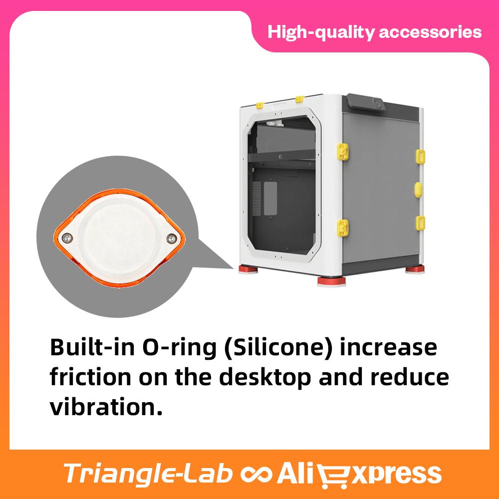 Trianglelab HULA Anti-Vibration Feet for Bambu Lab A1 A1mini P1P P1S P2S HULA for Creality K1 K1C K1 Max Legs HULA for QIDI Q2