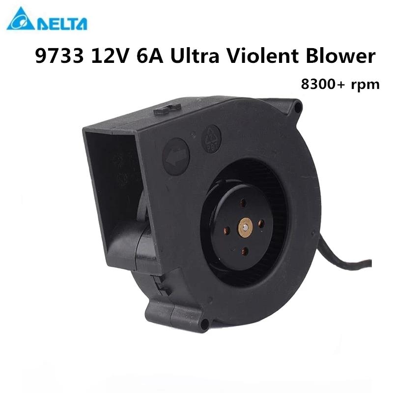 BFB1012UH 9733 12V 6A High Current Storm Turbine blower Fan 4-wire PWM Temperature Control High Speed Extraction Fan