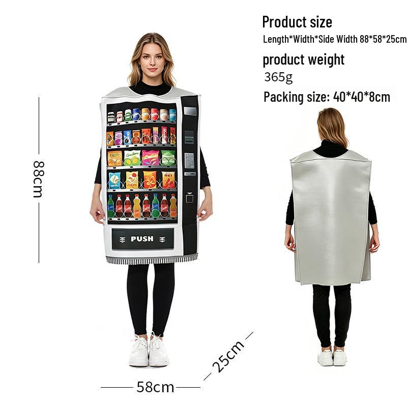 

Halloween-Themed Vending Machine Costumes for Parties and Stage Performances