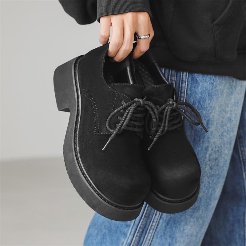 

Мужская повседневная обувь из натуральной кожи, мягкие мокасины, мужские туфли на плоской подошве, модные брендовые мужские лоферы, дышащая обувь для вождения 46 чёрный