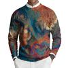 Herren Rundhals Langarm Rippstrick Pullover