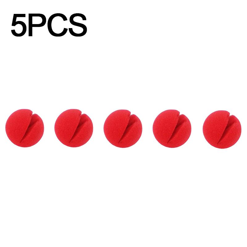 50/5pcs Red Ball Foam Clown Nose Halloween Party Cosplay Costume Circus Props Festival Make Up Clown Nose Performance Decoration