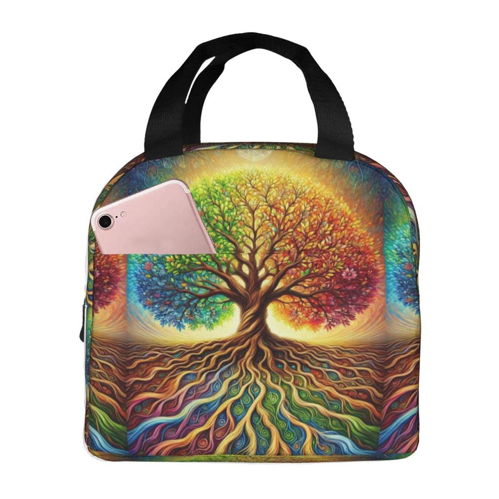 Tree Of Life Nature Viking Yggdrasil Norse Insulated Lunch Bag for Women Children Leakproof Food Boxes Thermal Lunch Box Tote
