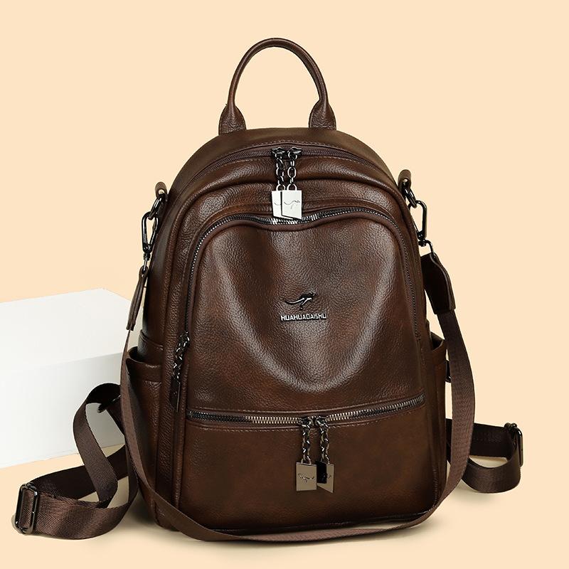 Backpack Women's New Atmospheric Fashion Versatile Large Capacity Student School Bag Premium Outdoor Travel Backpack