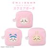 SHOBIDO Chiikawa Square Pouch - Original Design Peach Series by Nagano (Hachiware)