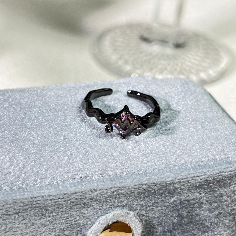Halloween Themed Dark Vibe Ghost Spider Personality Ring Genderless Punk Niche Trendy Cool Ring