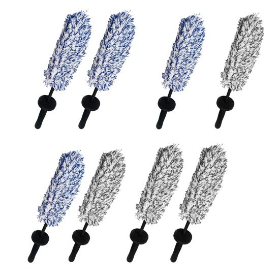 Tire Cleaning Brush Wheel Cleaning Tool 42cm Microfiber Car Wheel Brush Soft Synthetic Fiber Rim And Tire Cleaner Multi-Functional Car Wash Brush