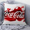 C-Cocas C-cola Vintage Logo Cushion Cover Polyester Sofa Cushions Decorative Throw Pillows Home Decoration Pillowcover