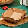 Silicone Oil Absorbing Paper for Square Air Fryer, Cake Tray, BBQ, Baking - Disposable Special Paper