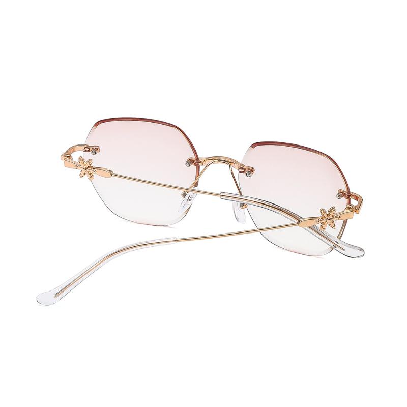 Women Men  Trendy Reading Glasses Anti-blue Light Eyeglasses Unisex Women Retro Rimless Eyewear