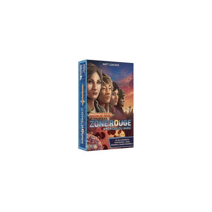 Jeu de société - Asmodee - Pandemic zone rouge : Amerique du Nord - 2 joueurs ou plus - 30 min