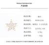 The New Product Is Exquisite and Compact, Full of Diamonds, Golden Five-pointed Star Brooch, Versatile, Simple and Versatile Star Small Pin, Collar Pi