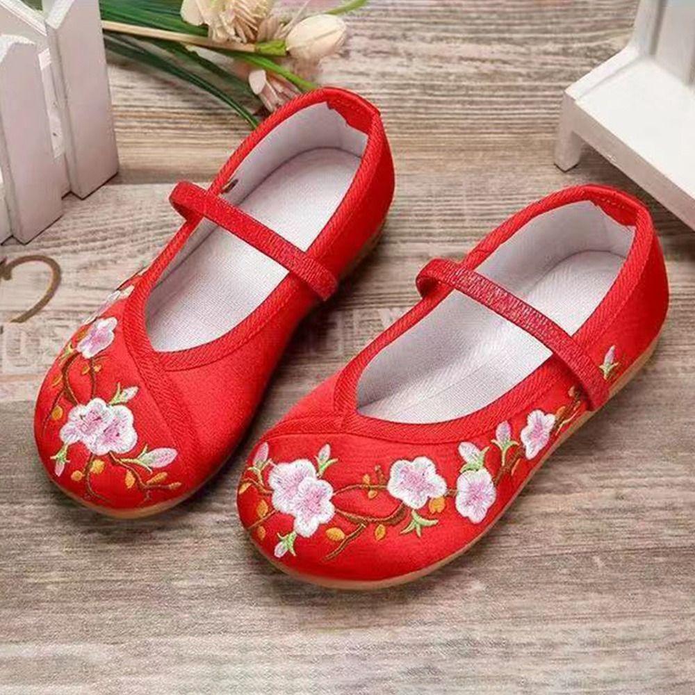 Wear Resistant Girls' Dancing Shoes Ethnic Style Hanfu Shoes Dance Slippers For Girl Women