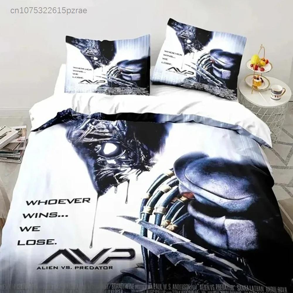 Alien Vs. Predator Predator Movie Bedding Set Bedroom Soft Modern Bedspreads Comefortable Duvet Cover Quilt Cover And Pillowcase