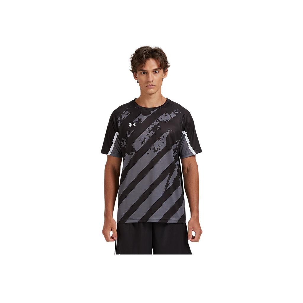 Under Armour Semplice Stampa Logo Corsa Quotidiana Fitness Ciclismo Allenamento Sportivo Traspirante Maglia Lavorata a Maglia Girocollo Manica Corta T-Shirt 24500504-001