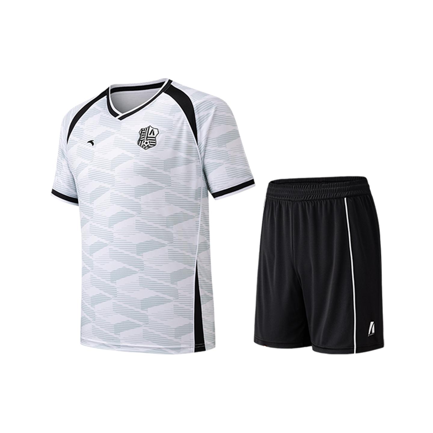 Anta Soccer Style Sports Fitness Running Professional Indoor Training Breathable Comfortable Lightweight V-Neck Basketball Set 952621209-1 S